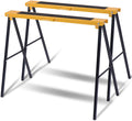 Heavy Duty Folding Sawhorse Pair, 275 lb Weight Capacity Each M39889