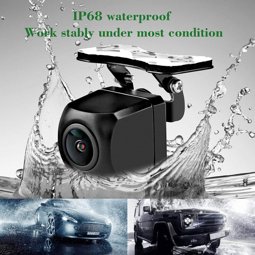 License Plate Backup Camera with Dynamic Moving Guide Line, Waterproof Night Vision Rear View Camera Pack of 2 M499783