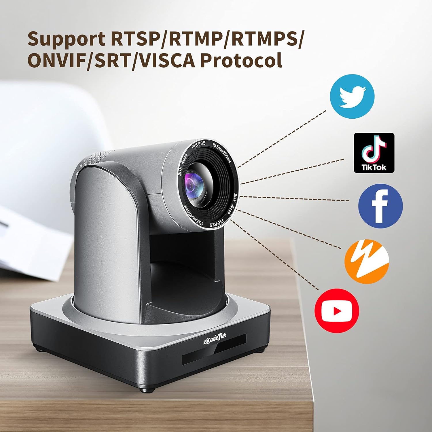 20X Live Streaming Camera with HDMI and 3G-SDI Outputs Q511008