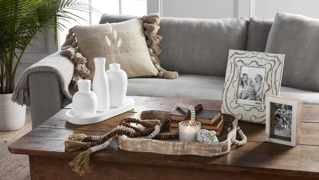 Scalloped Beaded Tray R596