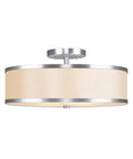 Semi Flush Mount Light, Brushed Nickel Z58292