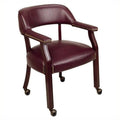 Traditional Arm Guest Chair with Casters C457