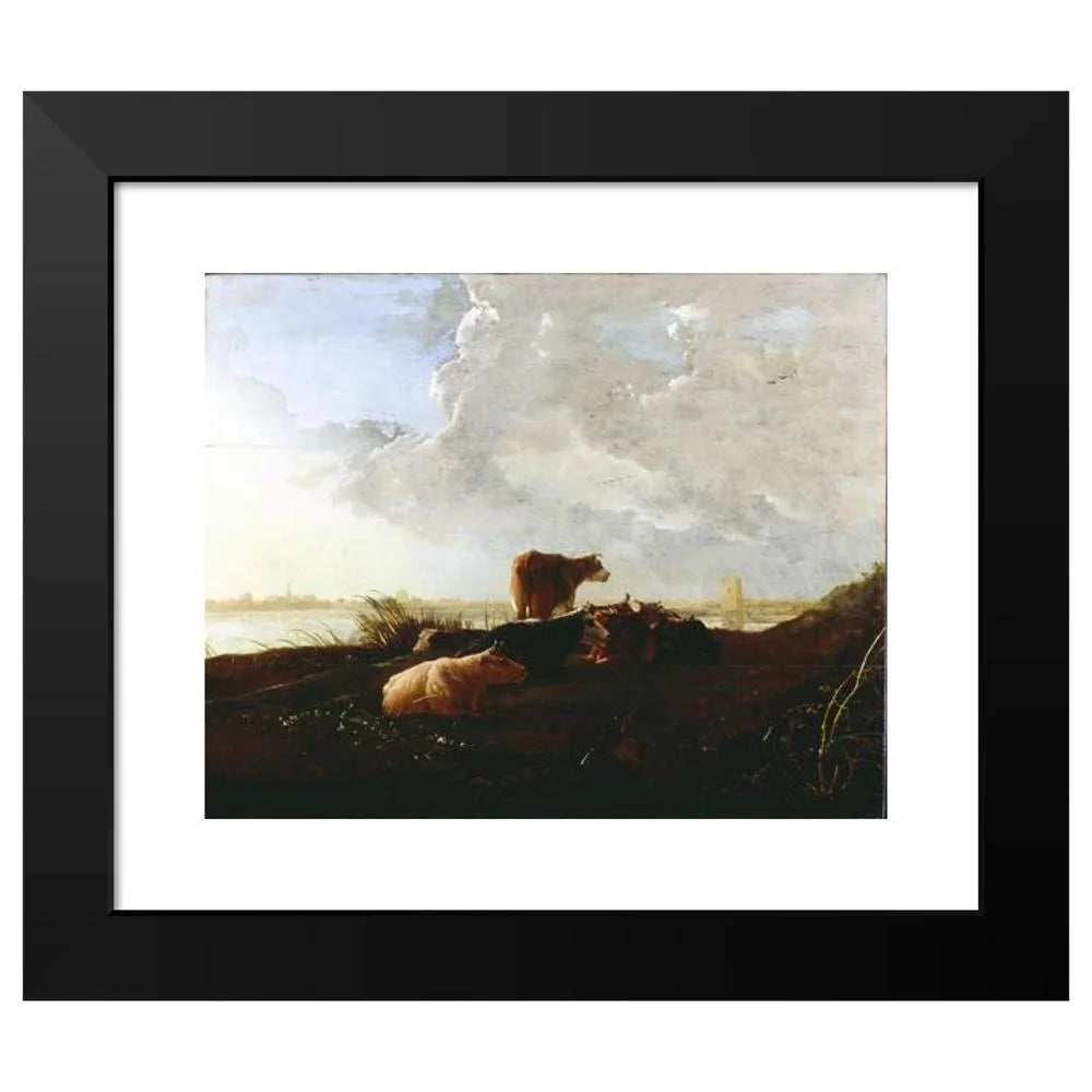 Black Modern Framed Museum Art Print V649