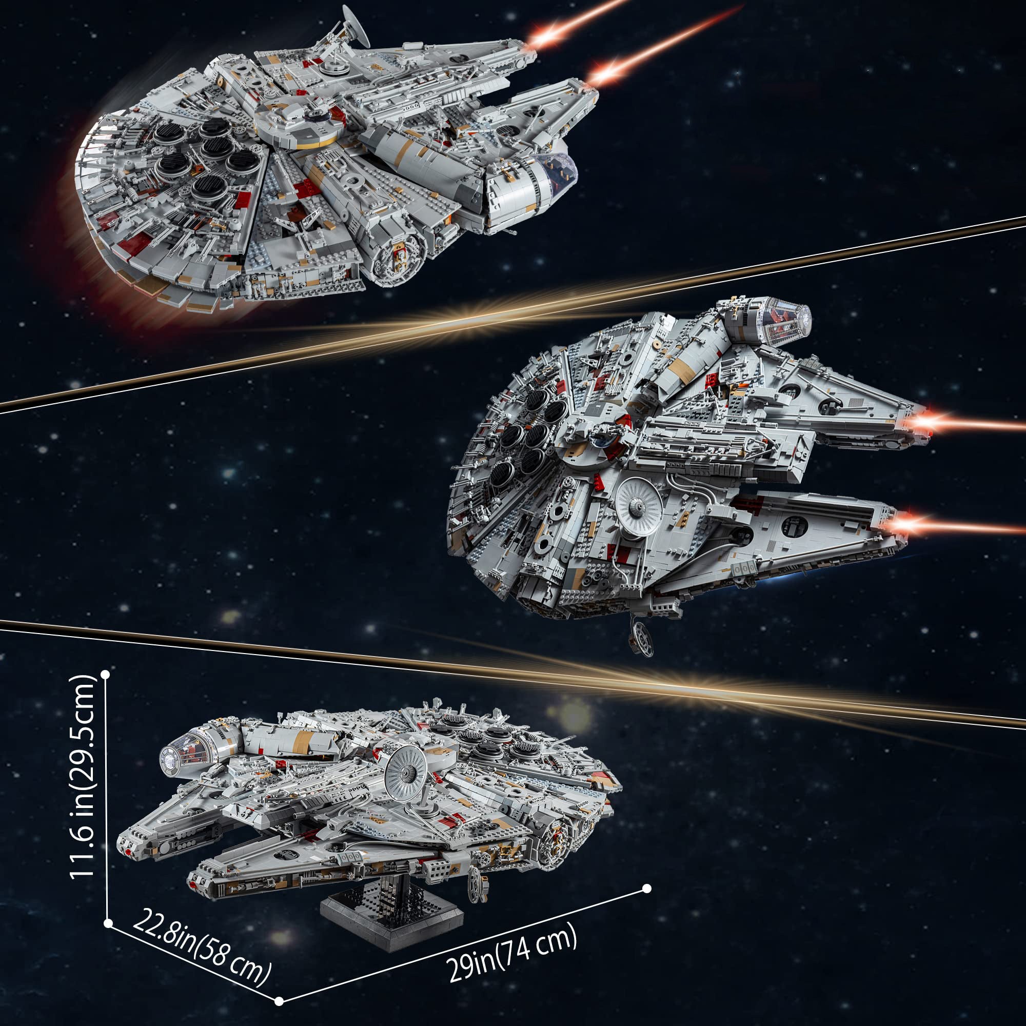 Millennium Falcon Spaceship Building Block Kit Toy A246