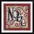 Christmas Art Print, Black Framed Z39772