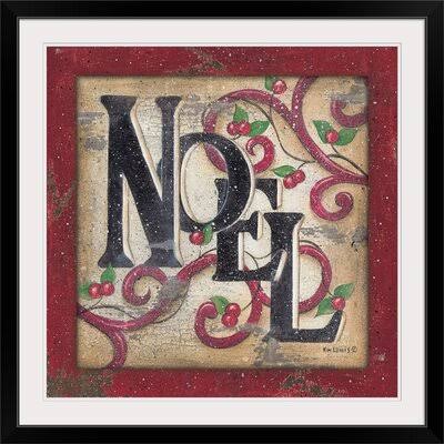 Christmas Art Print, Black Framed Z39772