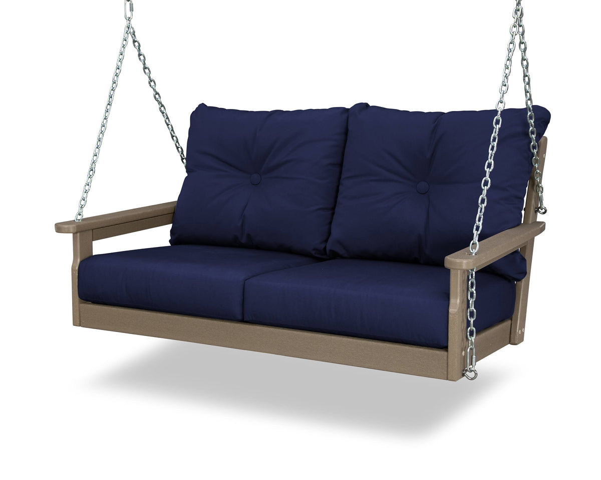 Vintage Sahara / Navy Deep Seating Swing D4632