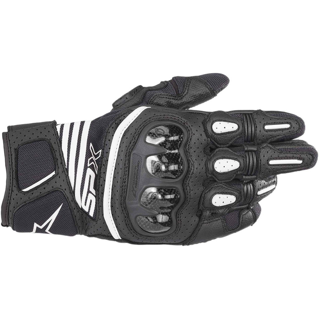 Black White Red Fluo Carbon Gloves G4864