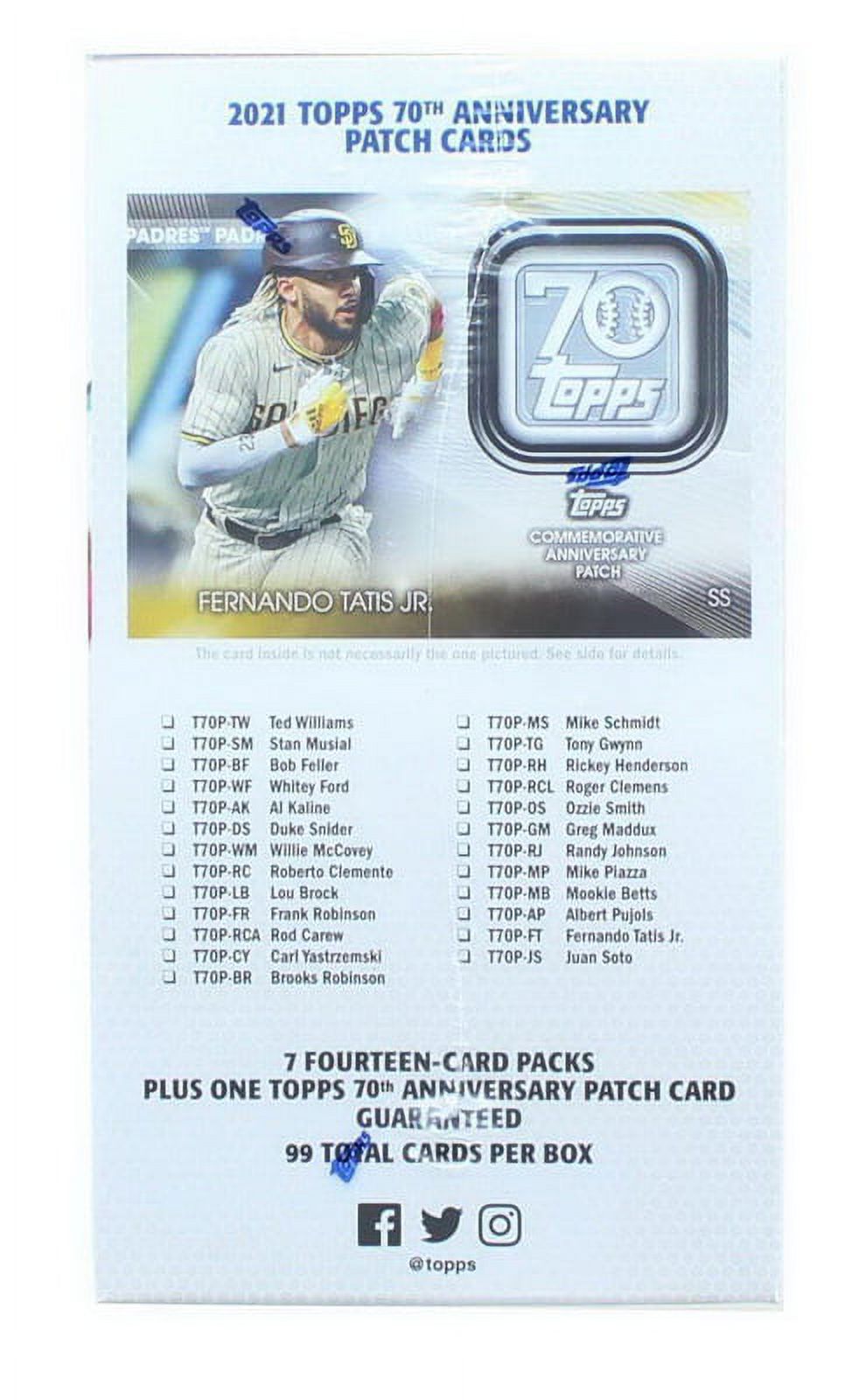 MLB 2021 Topps Baseball Series 2 Relic Box, 7 Packs E537
