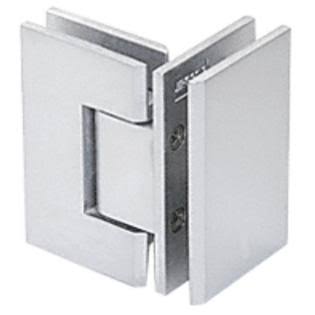 Satin Chrome 90 Degree Glass-to-Glass Hinge R182622