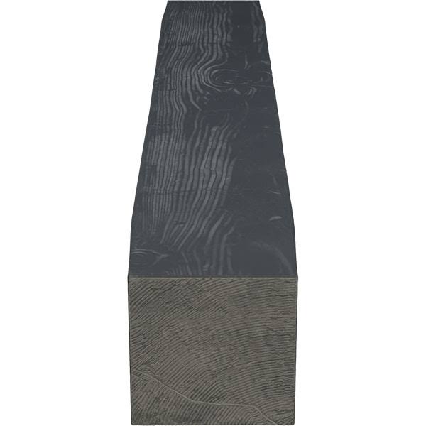 Sandblasted Faux Wood Fireplace Mantel, Aged Ash W742471