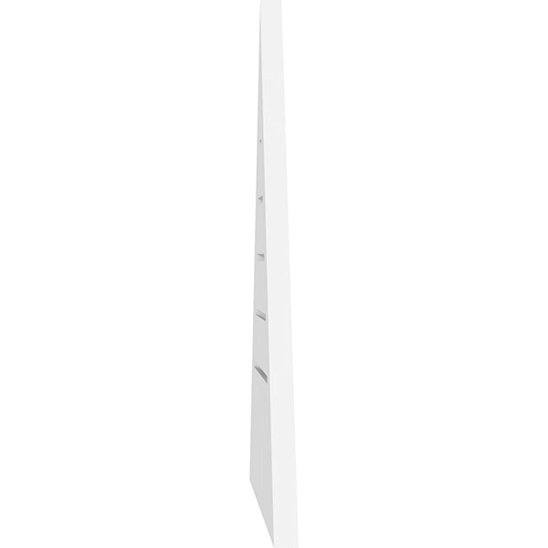 42x22W x 17-1/2x22H Triangle Surface Mount PVC Gable Vent O51310