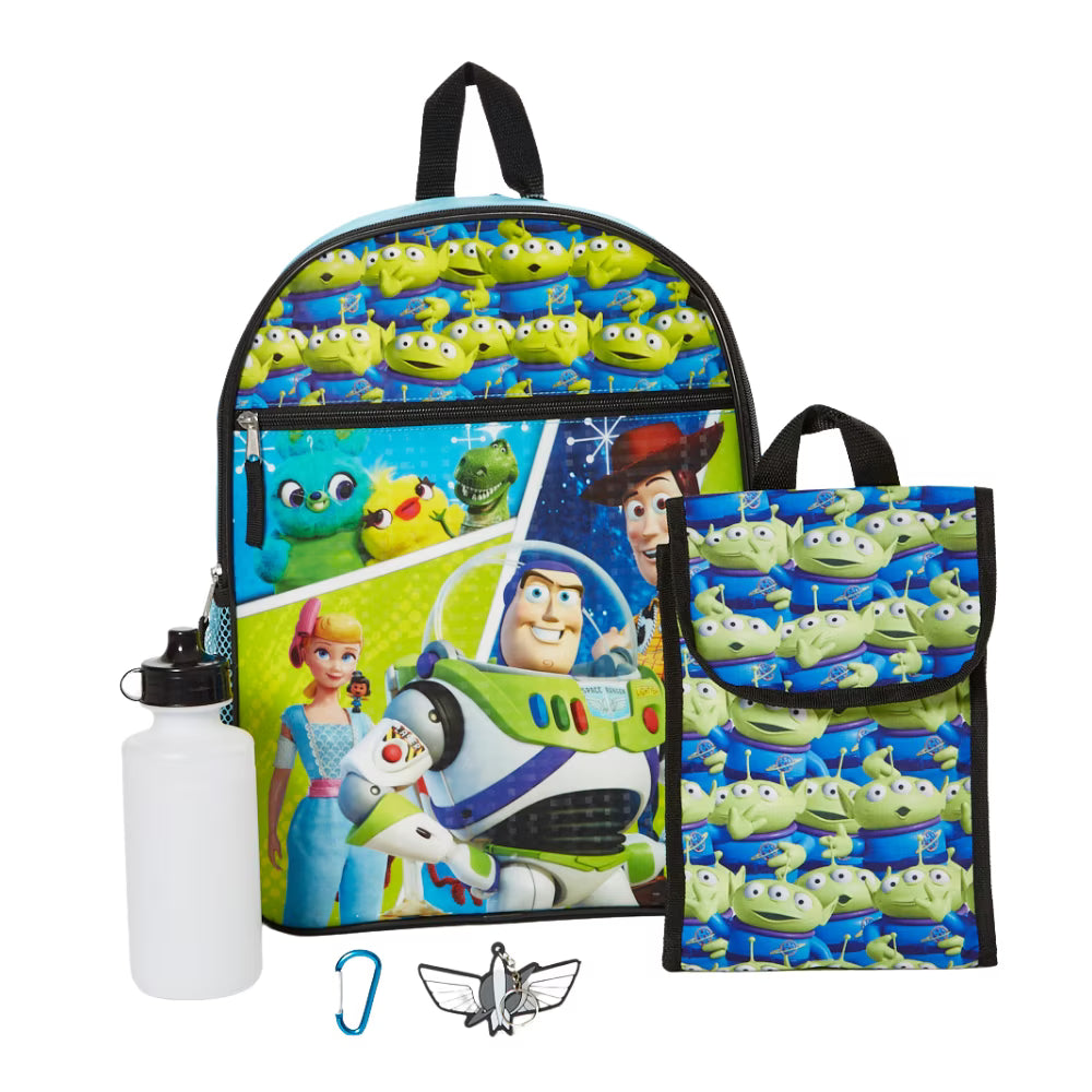 5 Piece Set Kids Backpack with Lunch Bag and Water Bottle 16 inch D19867