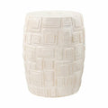 White Finish 18 inch Stool M13113