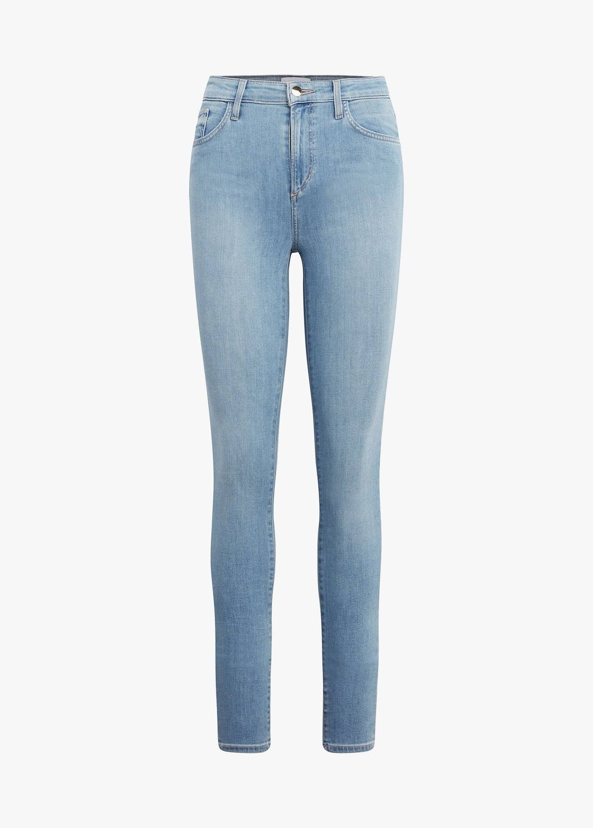 White High Rise Skinny Jeans P662