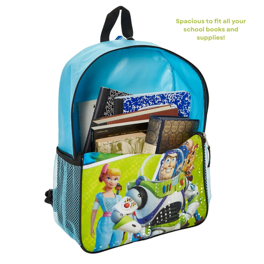 5 Piece Set Kids Backpack with Lunch Bag and Water Bottle 16 inch D19867