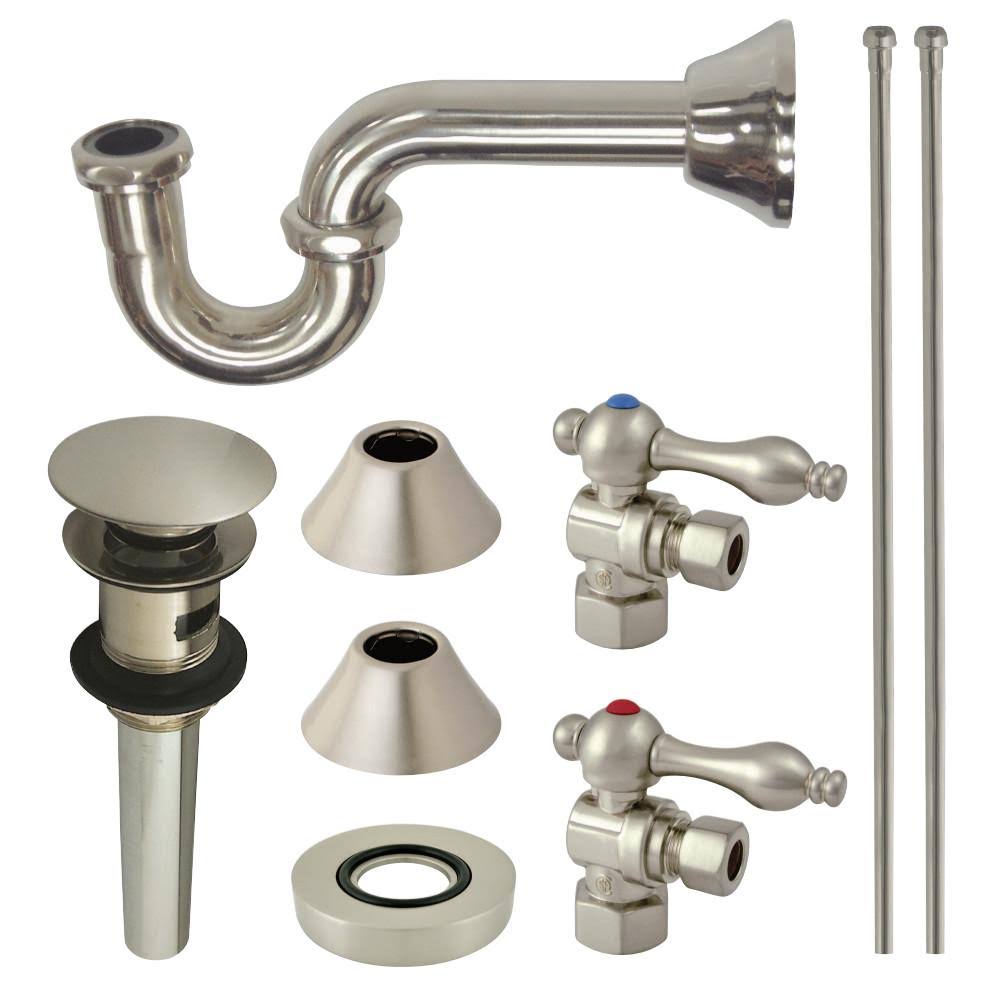 Chrome Sink Trim Kit with P-Trap for Vessel Sink with Overflow Hole Z84186