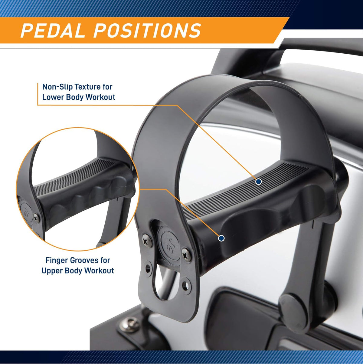 Portable Magnetic Mini Cycle Under-Desk Pedal Exerciser H916219