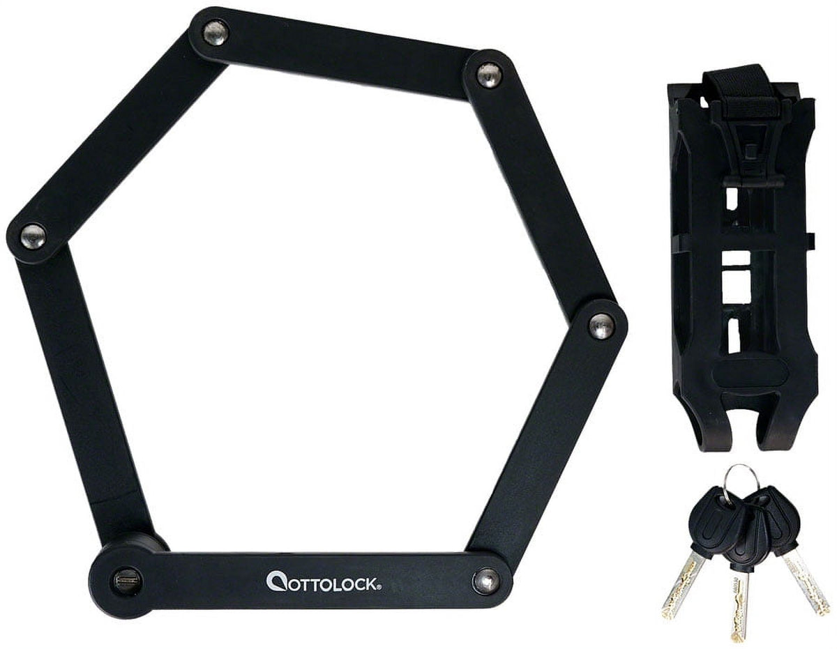 Black Folding Lock with Mount R32878