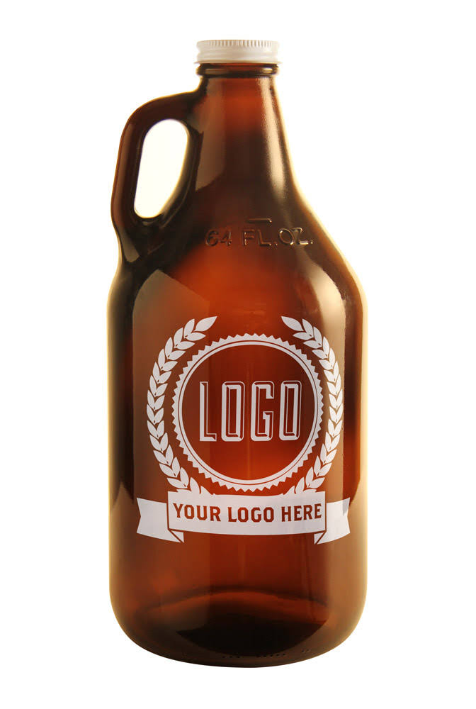 64 oz. Amber Glass Beer Growlers R44553