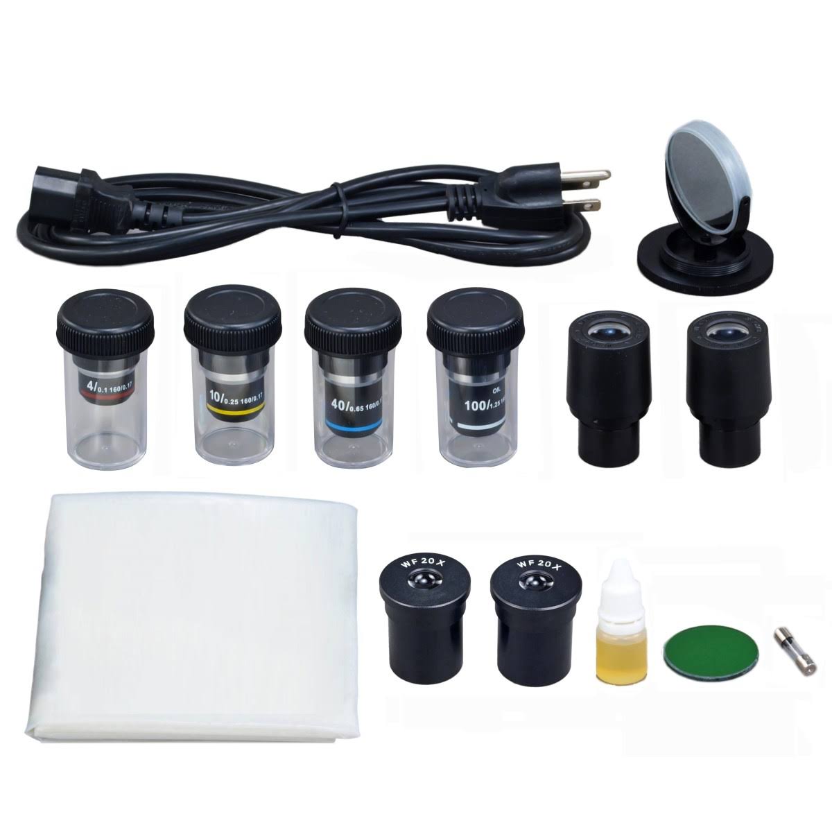 40X-2000X Phase Contrast Binocular Compound LED Microscope with 5MP Camera L243491