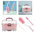Baby Bottle Drying Organizer Holder with Cleaning Brush Z64463