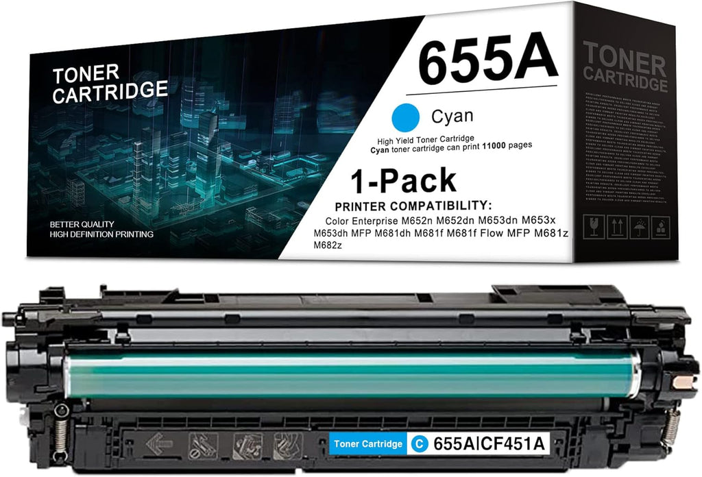 Cyan 655A CF451A Toner Cartridge X296