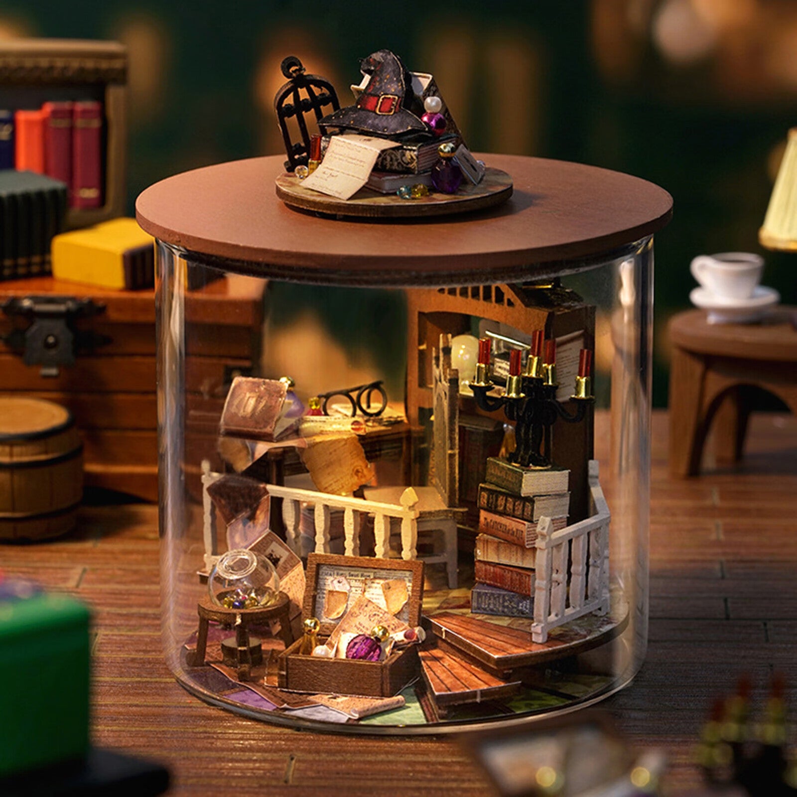DIY Miniature Dollhouse Kit with LED A874199