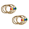 8 PCS Wooden Ring Toss Game Outdoor Toy W18583