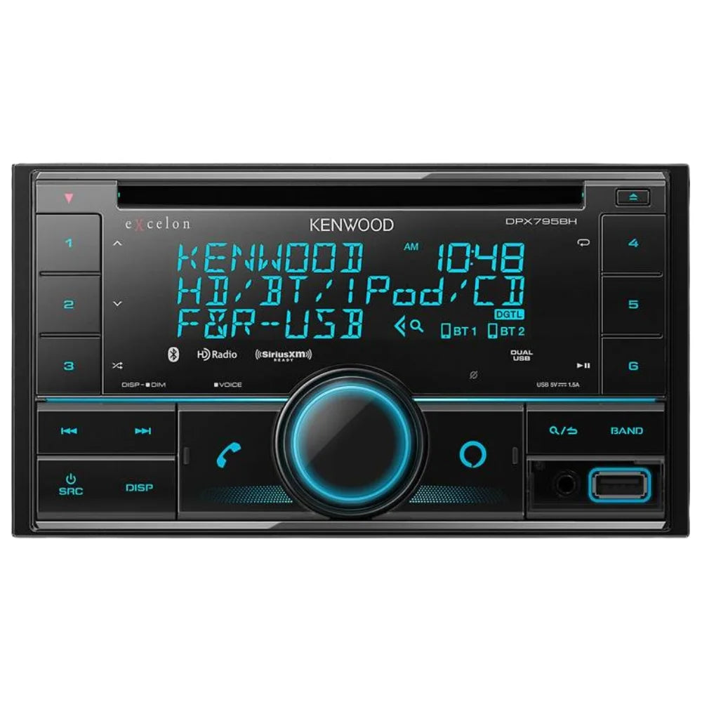 Dual Din CD Receiver with Bluetooth D467