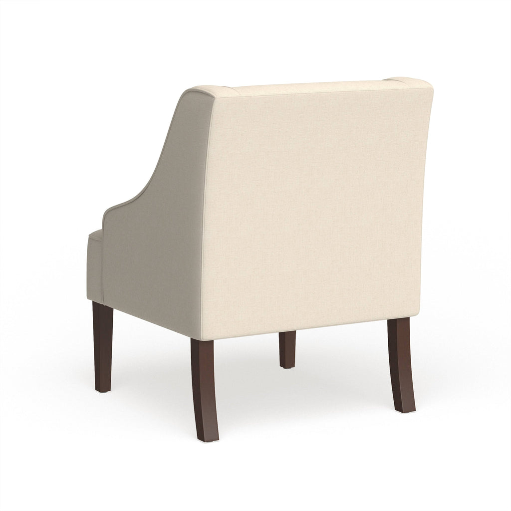 Cream Swoop Arm Accent Chair T54960