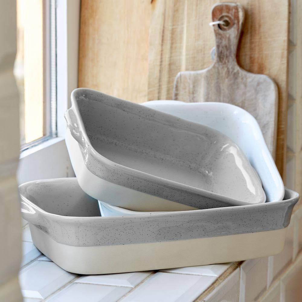 White Large Stoneware Ceramic Canister R80351