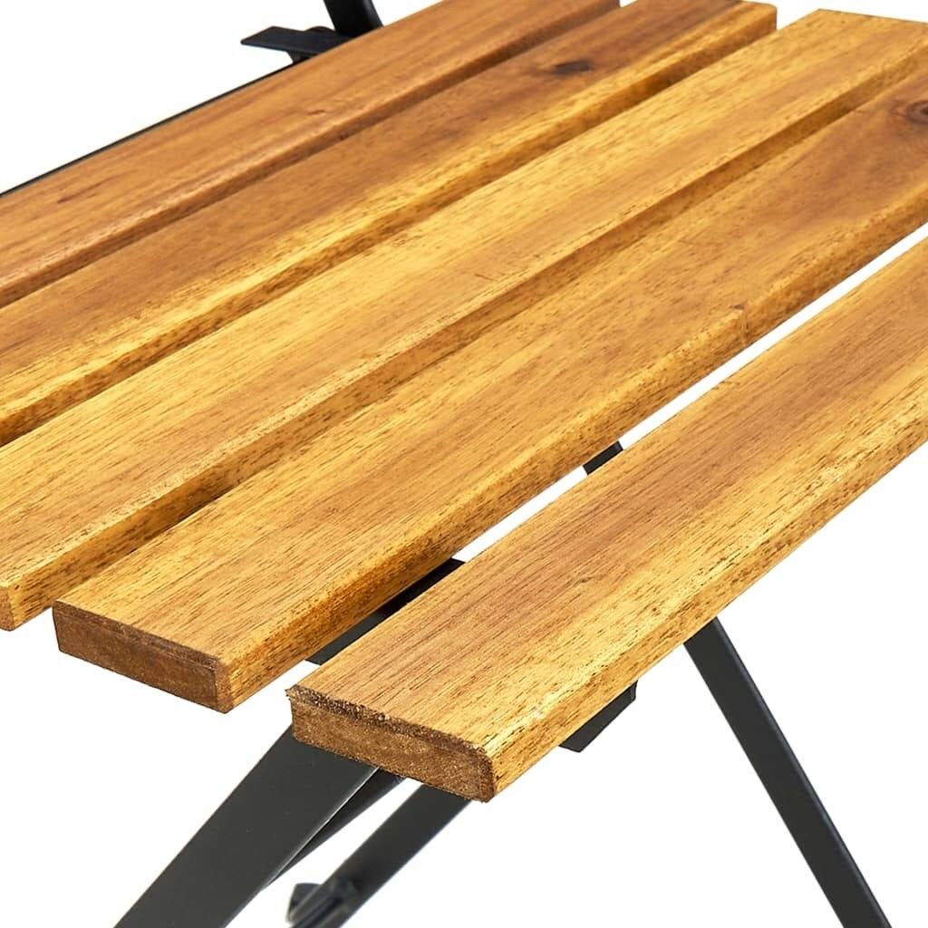 3 Piece Folding Bistro Set Solid Acacia Wood U8824