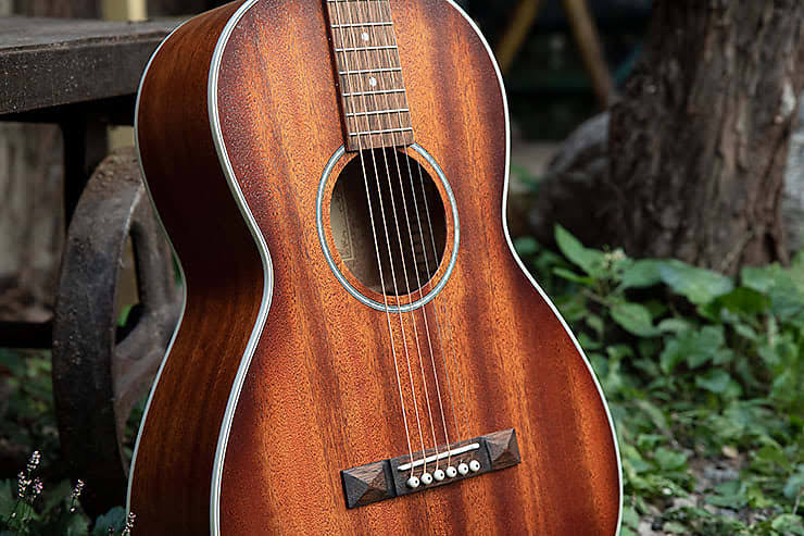 Mahogany Parlor Acoustic Guitar F872