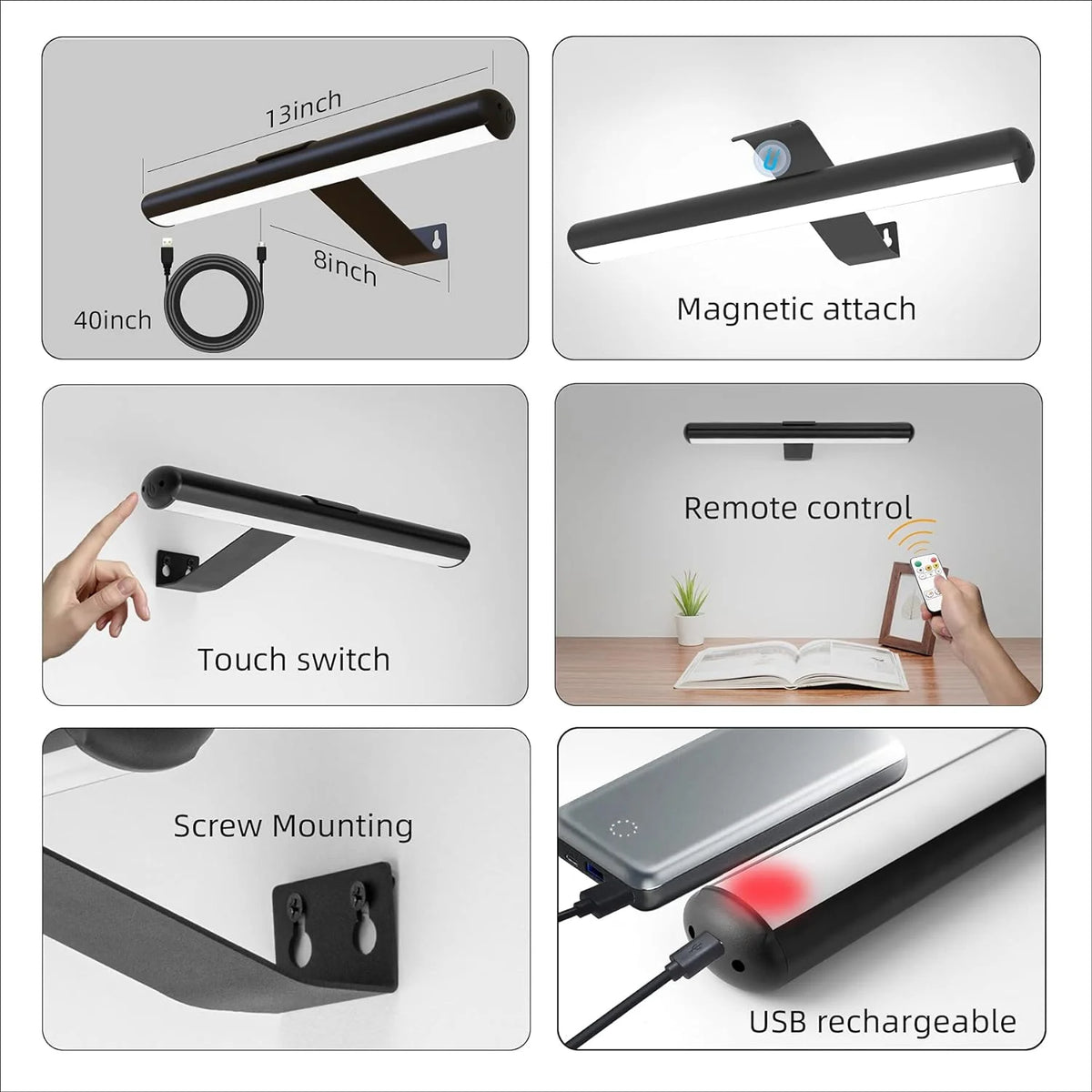 Rechargeable LED Picture Light with Metal Body T658