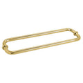Satin Brass 12 inch Back-to-Back Towel Bars Y111749