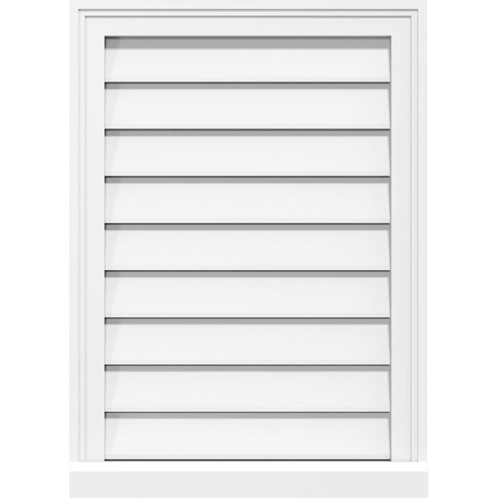 PVC Gable Vent with Brickmould I53216