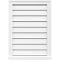 PVC Gable Vent with Brickmould I53216