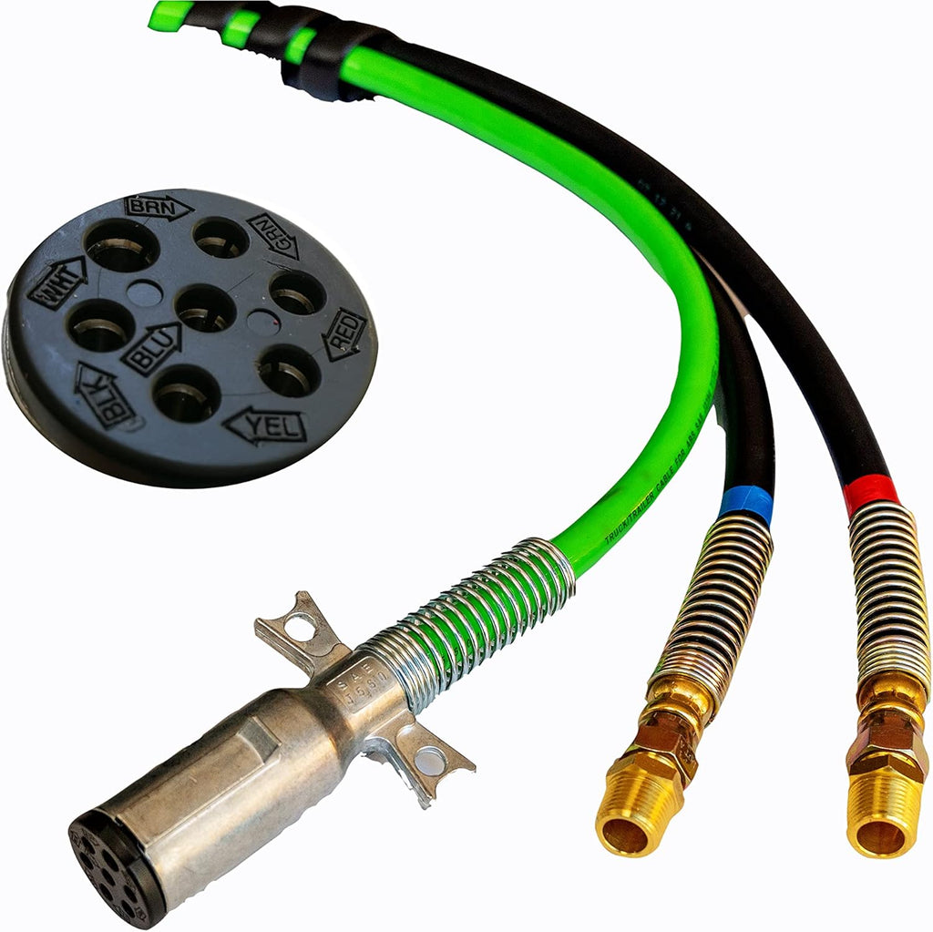 12 Ft 3-in-1 ABS Electrical and Rubber Air Line Hose Assemblies N78128