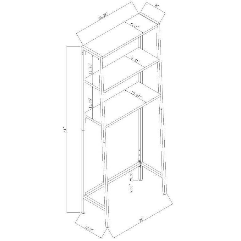 3 Shelf Etagere Oak I3478
