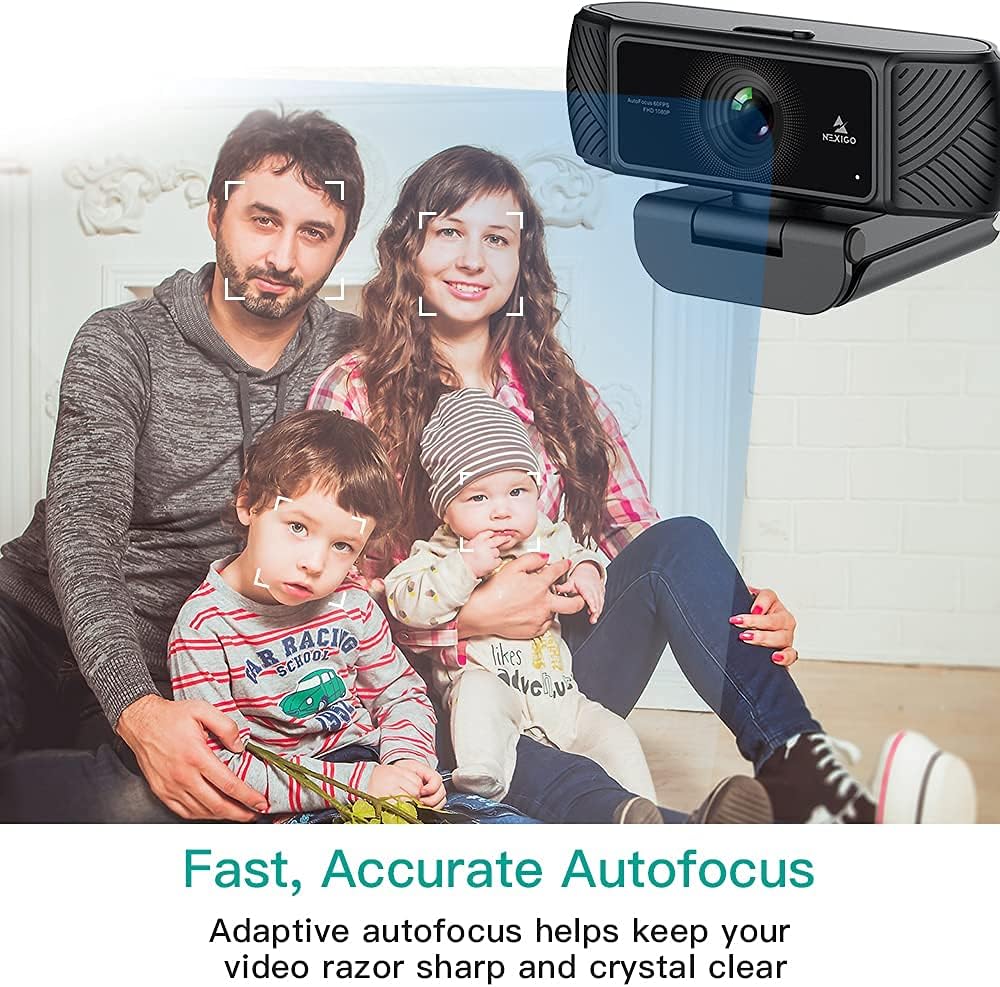 1080P Webcam with Microphone and Privacy Cover Z48775