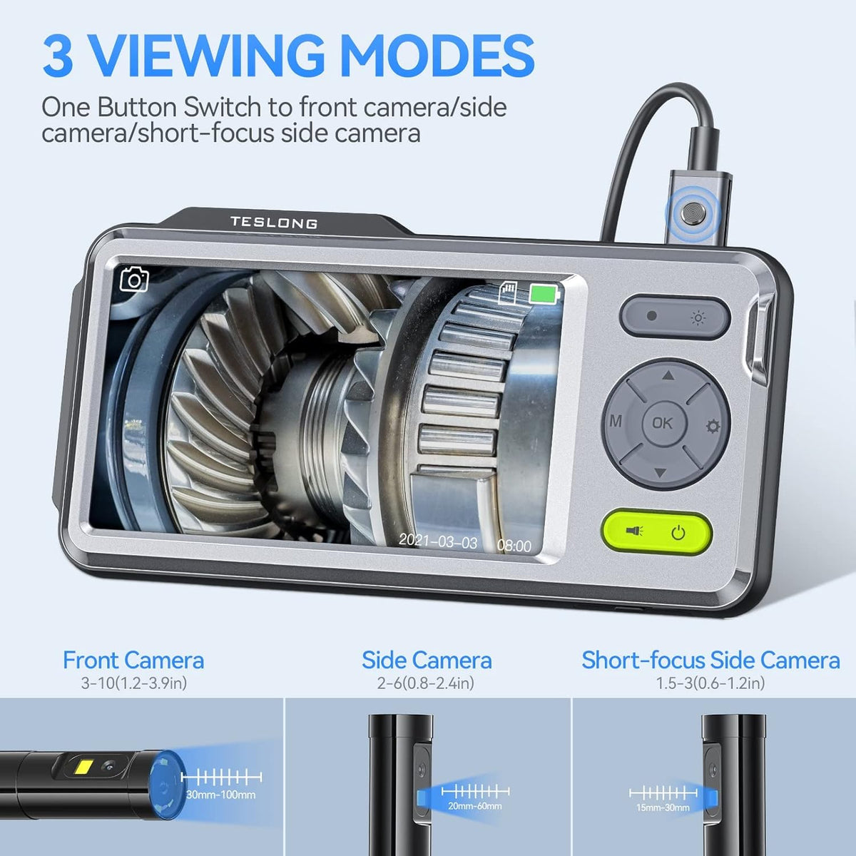 5inch IPS Screen HD Waterproof Borescope Inspection Camera (16.5ft) L8349