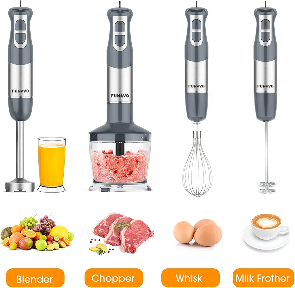 800W Stainless Steel Hand Blender with Turbo Mode F31215