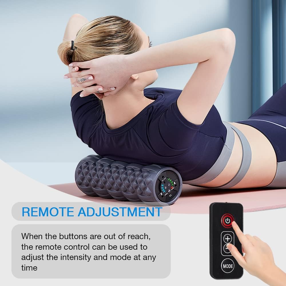 Vibrating Electric Foam Roller with Remote P9738