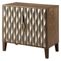 Two Door Cabinet Fossil Brown Metallic W950694