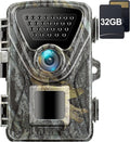 2.7K 28MP Trail Camera with Night Vision, Waterproof IP66, Pack of 2 H619442