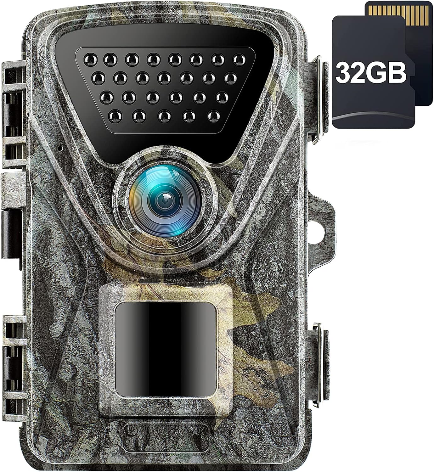 2.7K 28MP Trail Camera with Night Vision, Waterproof IP66, Pack of 2 H619442