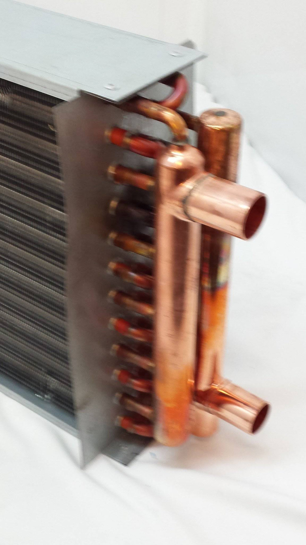 16x18 Water to Air Heat Exchanger with 1x22 Copper Ports O490