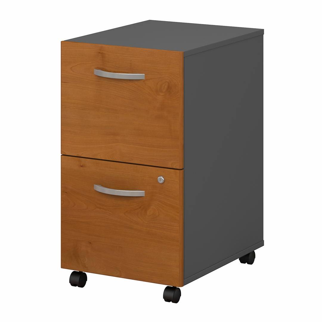 Natural Cherry 2-Drawer Mobile Filing Cabinet S43509