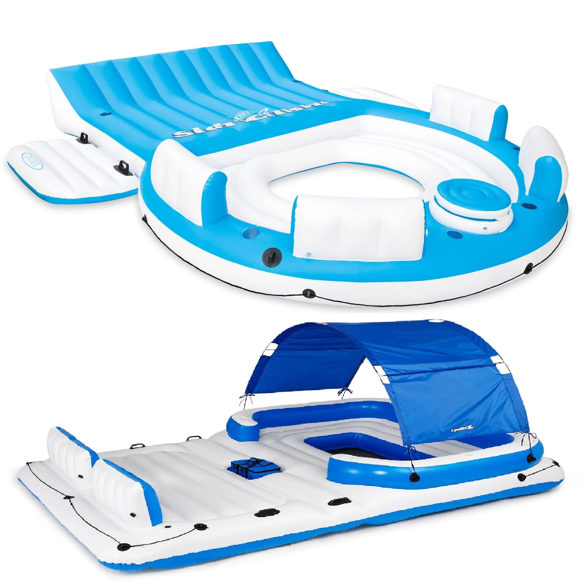 Inflatable Island Lounger 6 Person Floating Island W1360